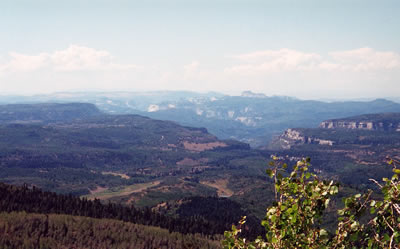 Looking southwards towards Zion National Park